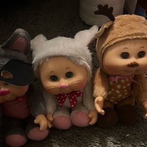 3 cabbage patch kids they are scented